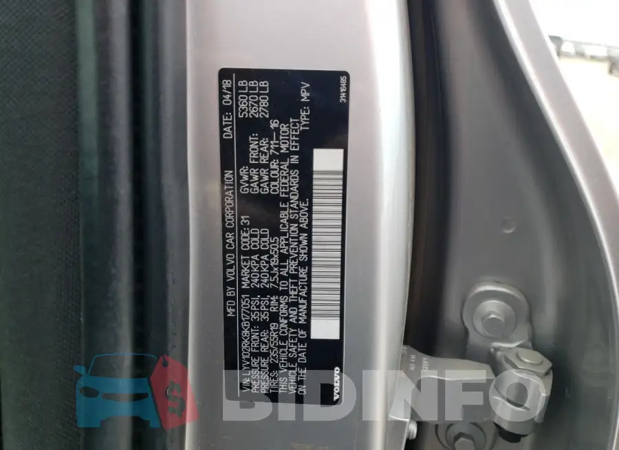 LYV102RK8KB177051 Photo# 13