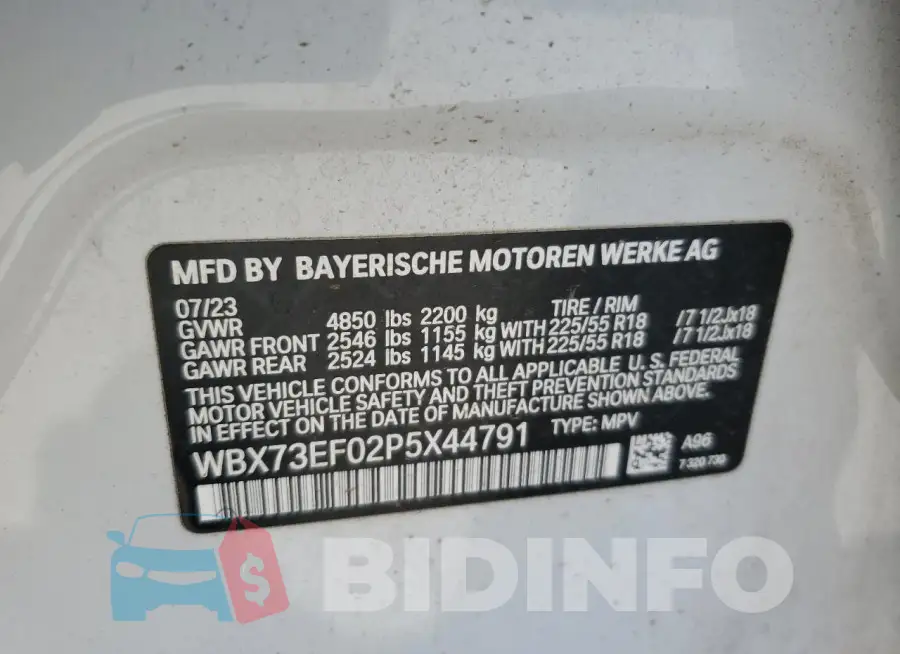 WBX73EF02P5X44791 Photo# 13