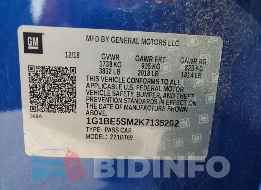 1G1BE5SM2K7135202 Photo# 12