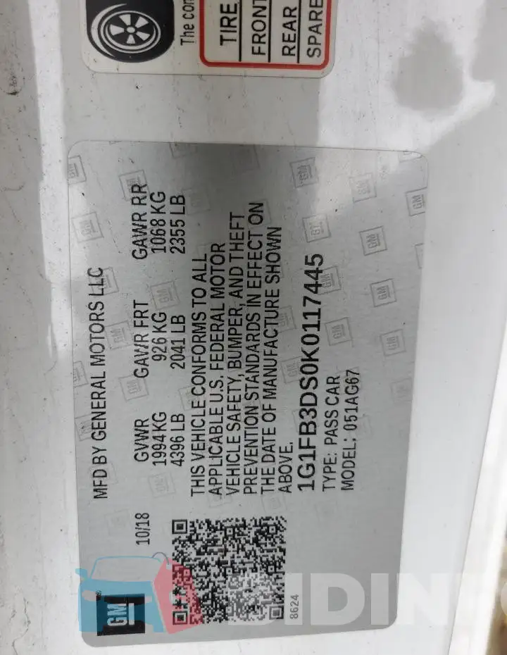1G1FB3DS0K0117445 Photo# 12