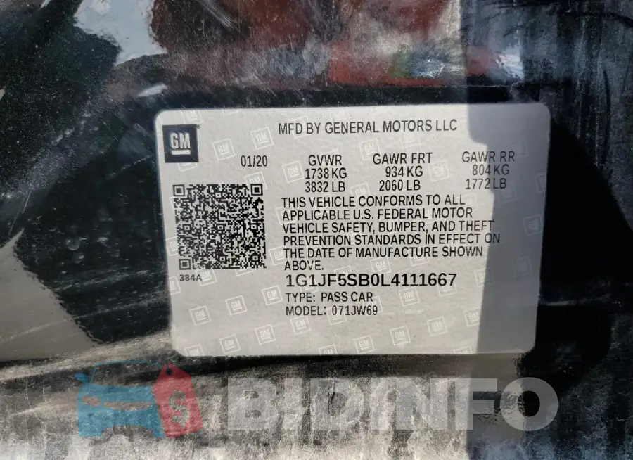 1G1JF5SB0L4111667 Photo# 12