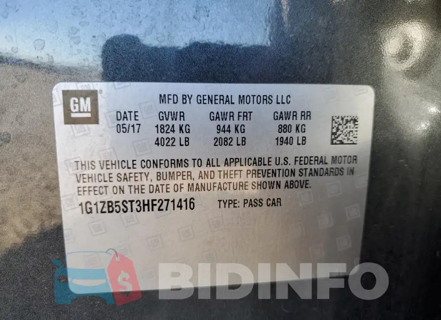 1G1ZB5ST3HF271416 Photo# 12