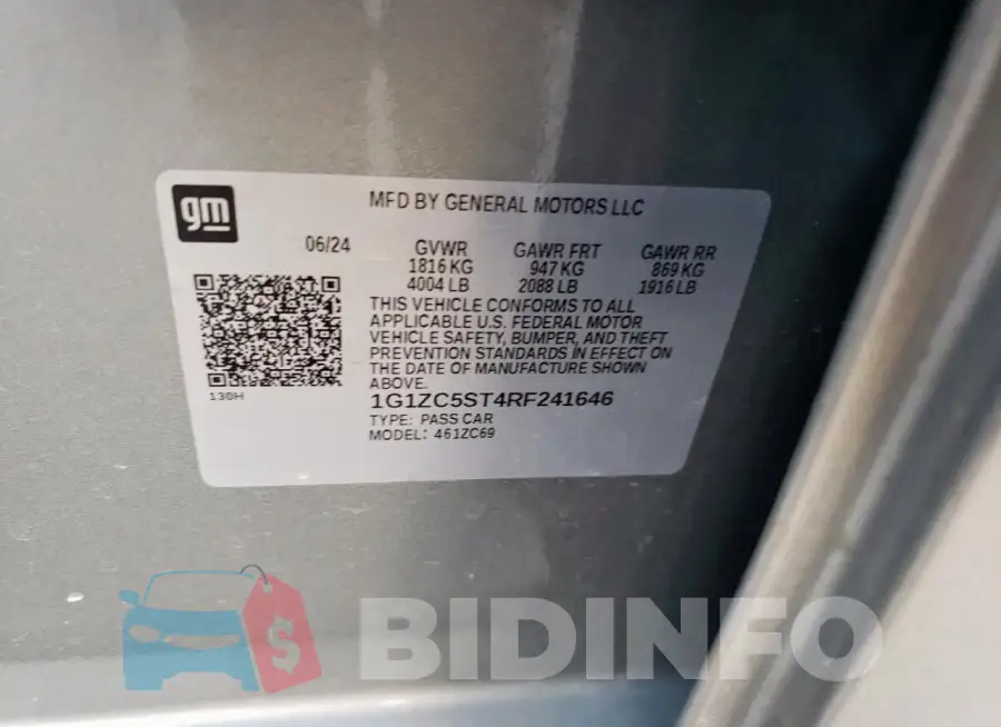 1G1ZC5ST4RF241646 Photo# 13