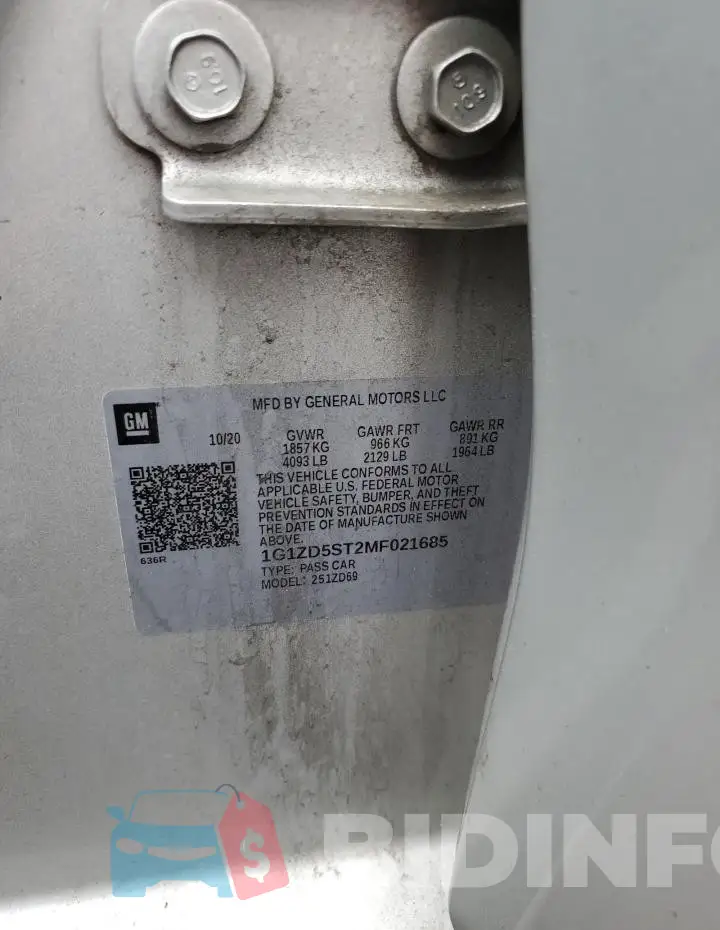 1G1ZD5ST2MF021685 Photo# 12