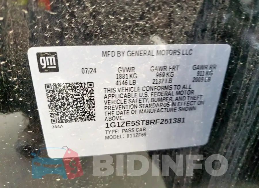 1G1ZE5ST8RF251381 Photo# 13