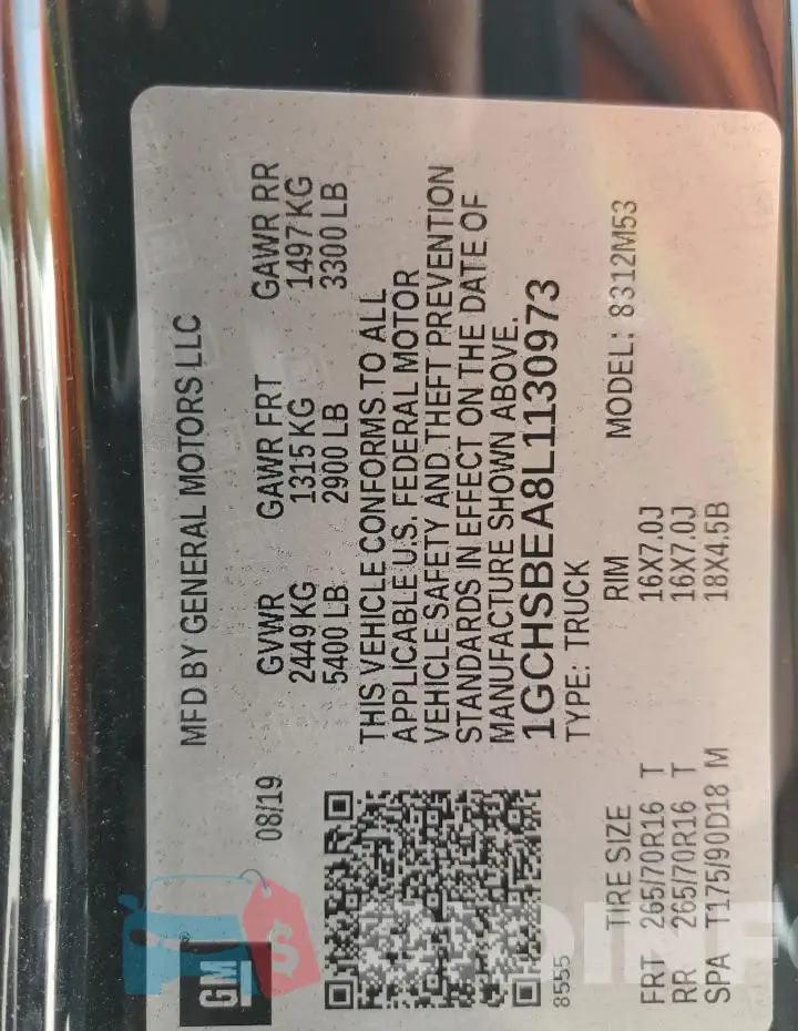 1GCHSBEA8L1130973 Photo# 12
