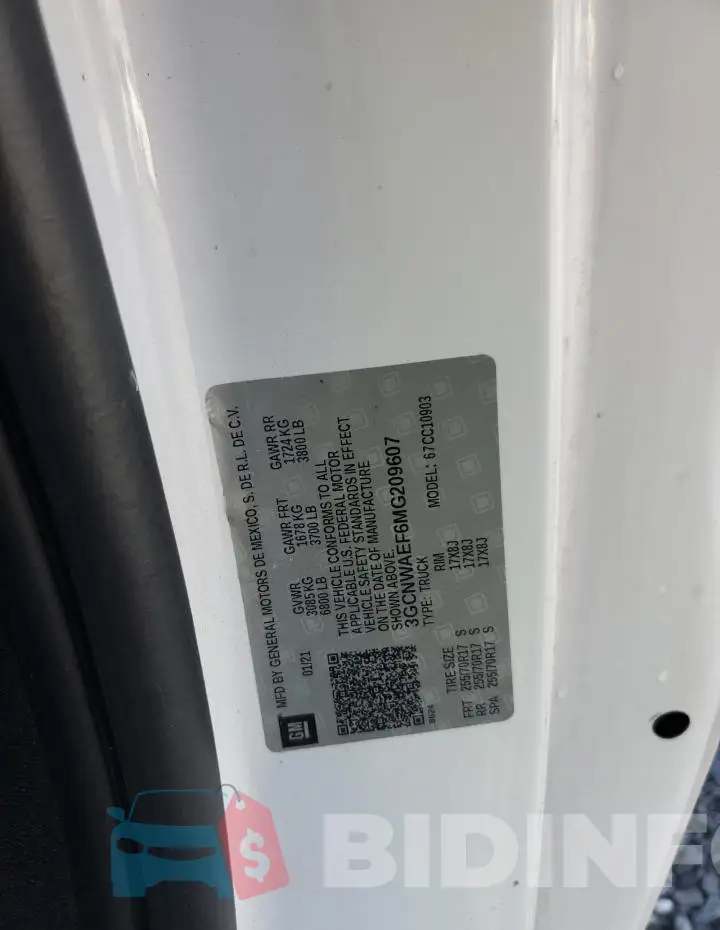 3GCNWAEF6MG209607 Photo# 11