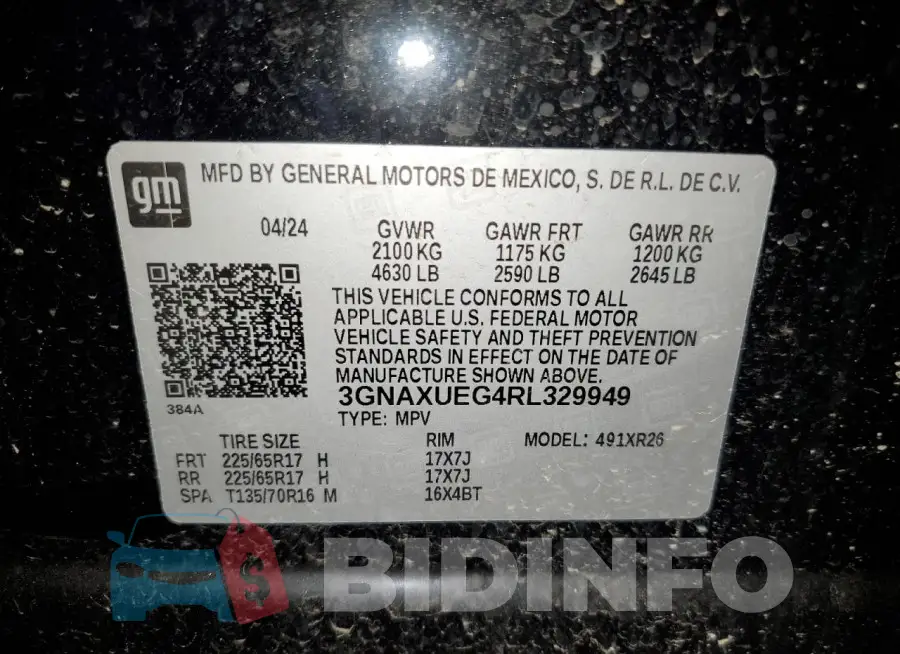 3GNAXUEG4RL329949 Photo# 13