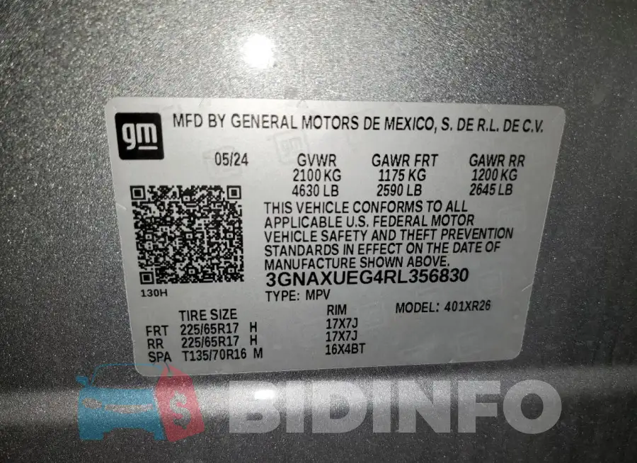 3GNAXUEG4RL356830 Photo# 13