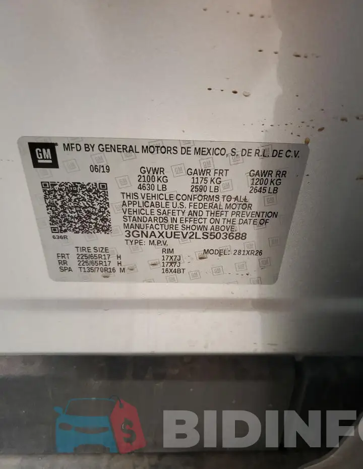 3GNAXUEV2LS503688 Photo# 13