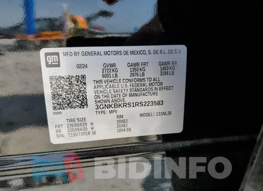 3GNKBKRS1RS223583 Photo# 13