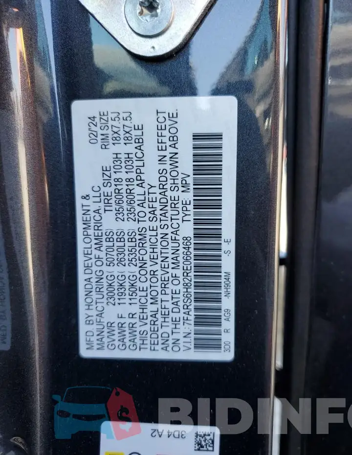 7FARS6H82RE066468 Photo# 13