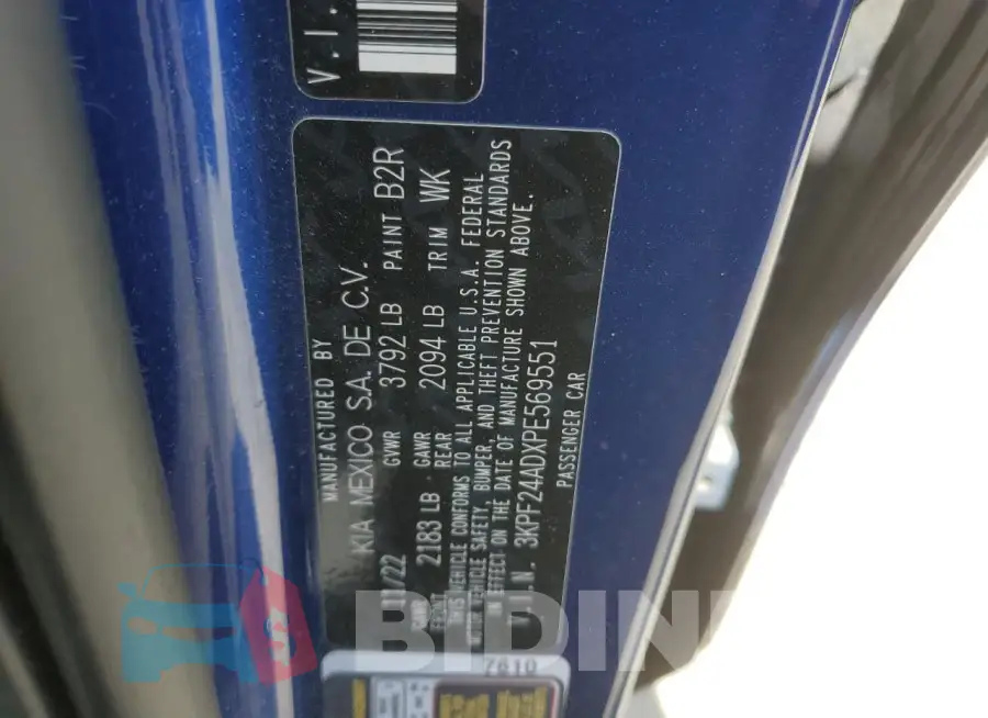 3KPF24ADXPE569551 Photo# 13