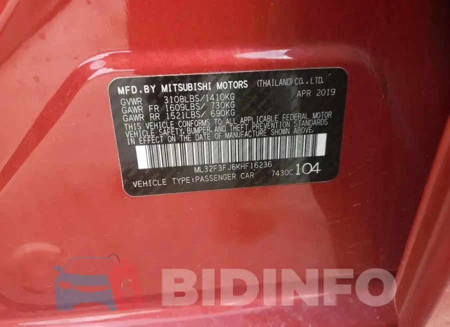 ML32F3FJ6KHF16236 Photo# 12