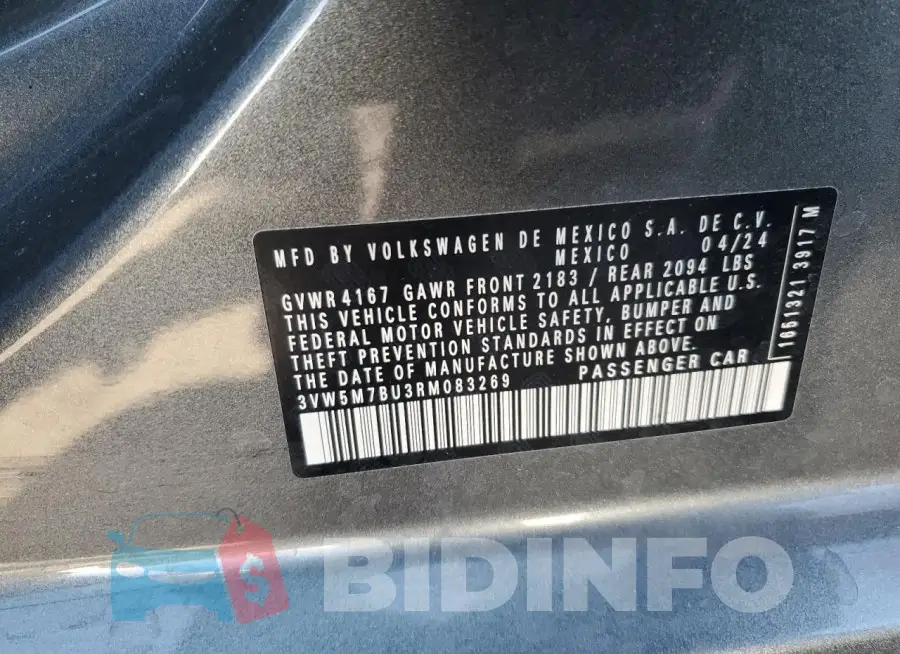 3VW5M7BU3RM083269 Photo# 13