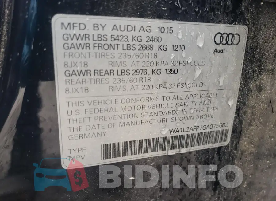 WA1L2AFP7GA075682 Photo# 13