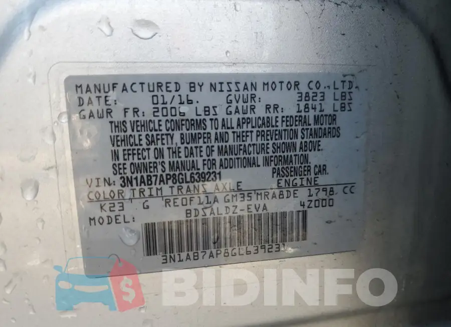 3N1AB7AP8GL639231 Photo# 12