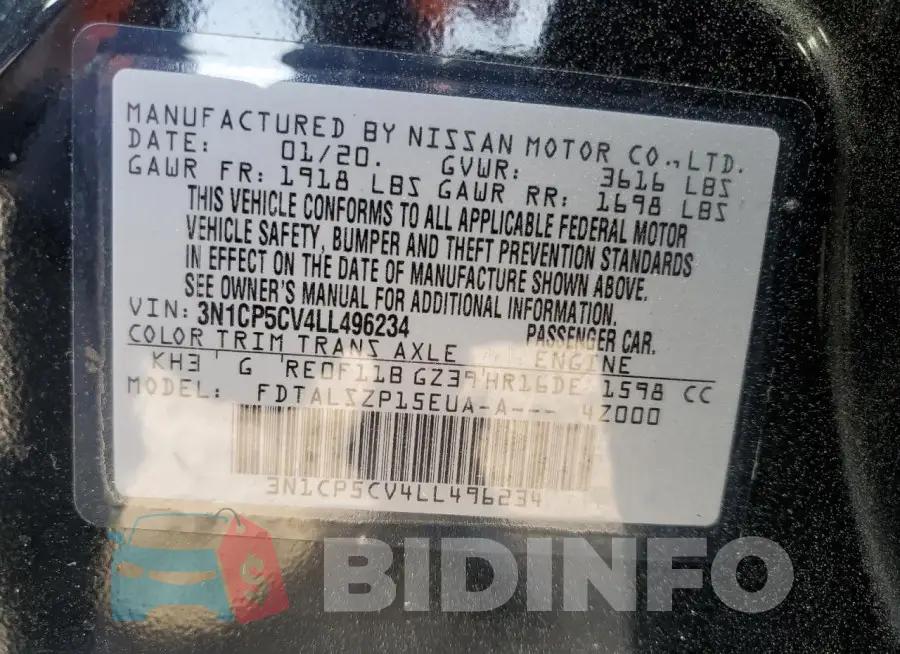 3N1CP5CV4LL496234 Photo# 13