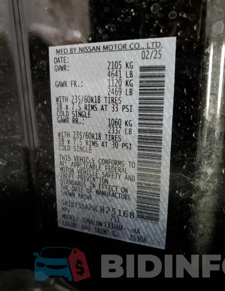 5N1BT3BA2SC825168 Photo# 13