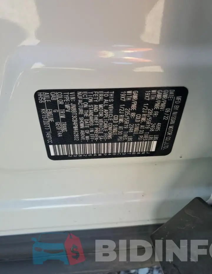 JN8BT3CB4PW462832 Photo# 12
