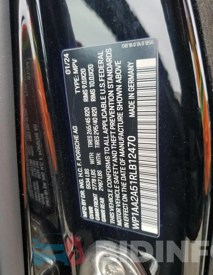 WP1AA2A51RLB12470 Photo# 14