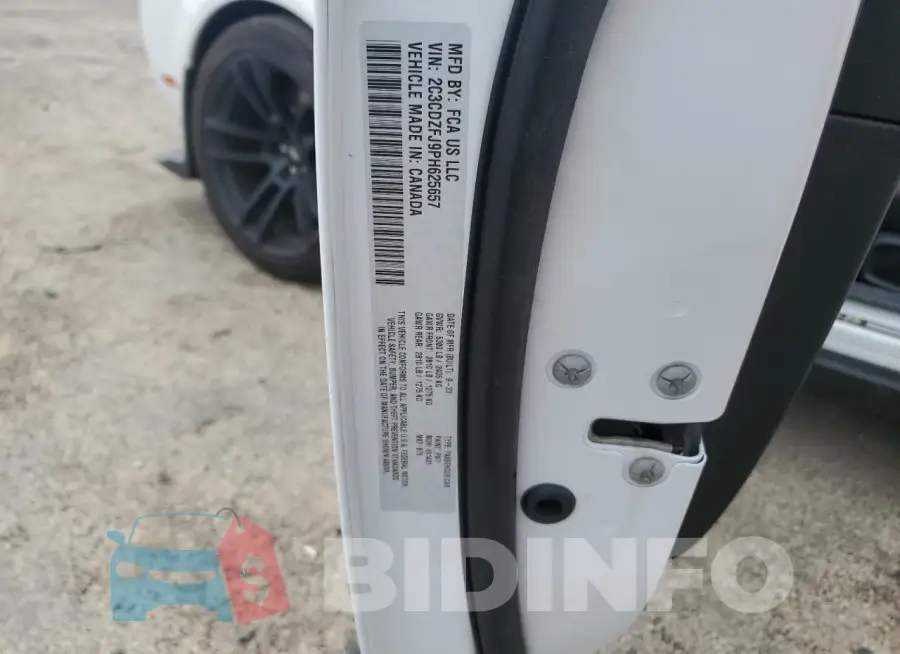 2C3CDZFJ9PH625657 Photo# 13