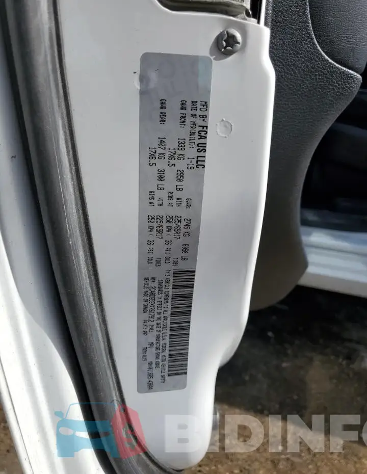 2C4RDGEGXKR617912 Photo# 13