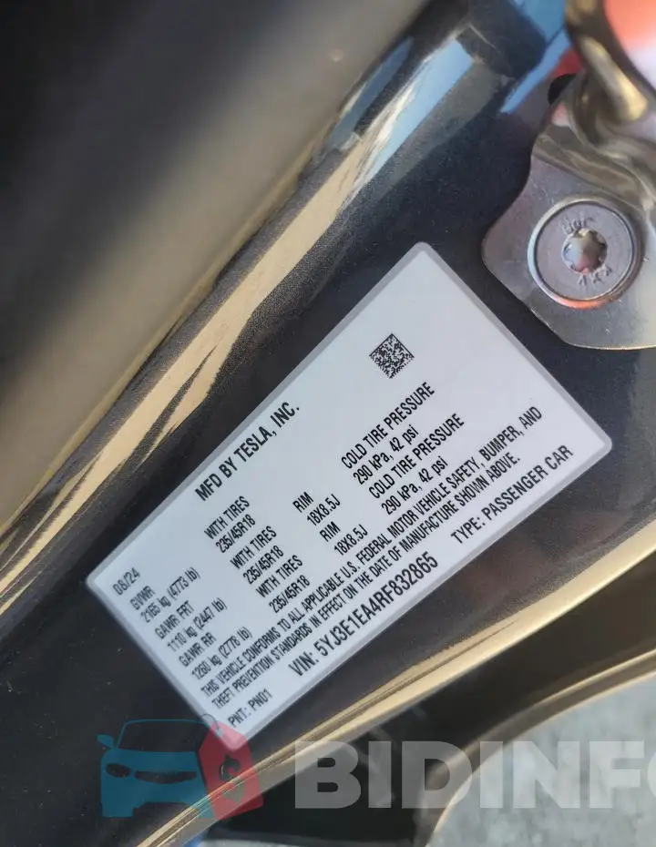 5YJ3E1EA4RF832865 Photo# 13