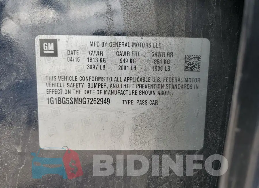1G1BG5SM9G7262949 Photo# 13