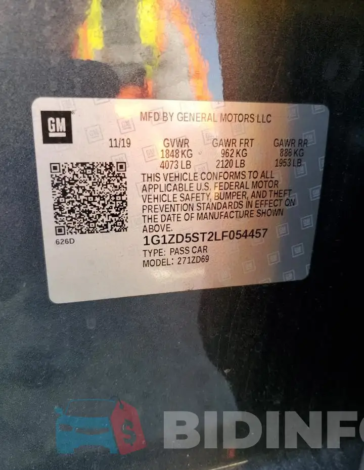 1G1ZD5ST2LF054457 Photo# 12