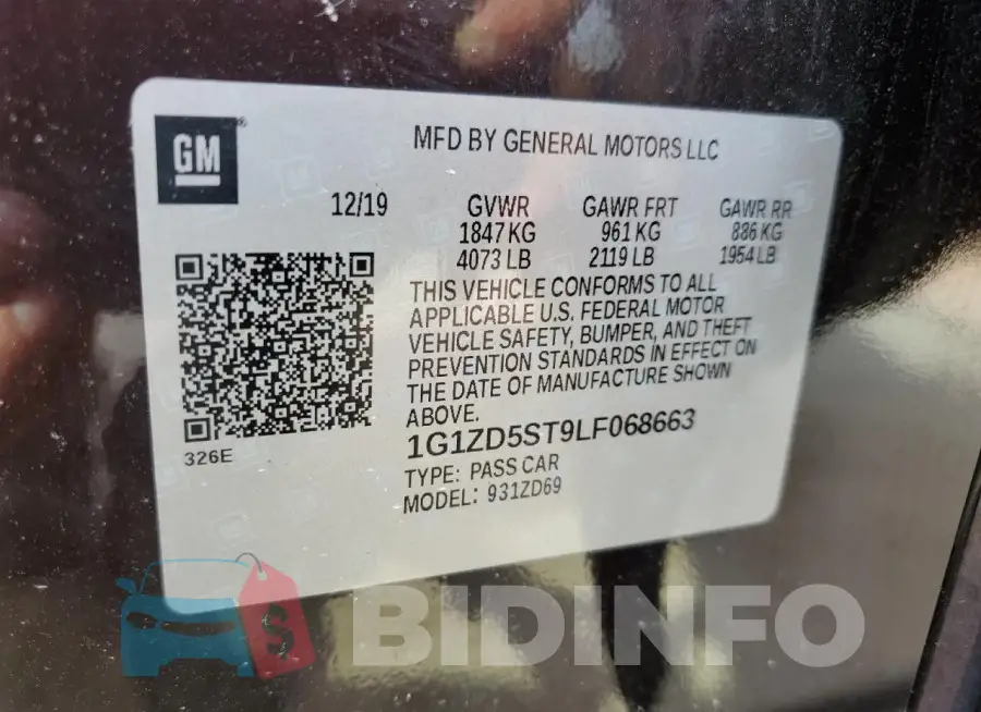 1G1ZD5ST9LF068663 Photo# 12