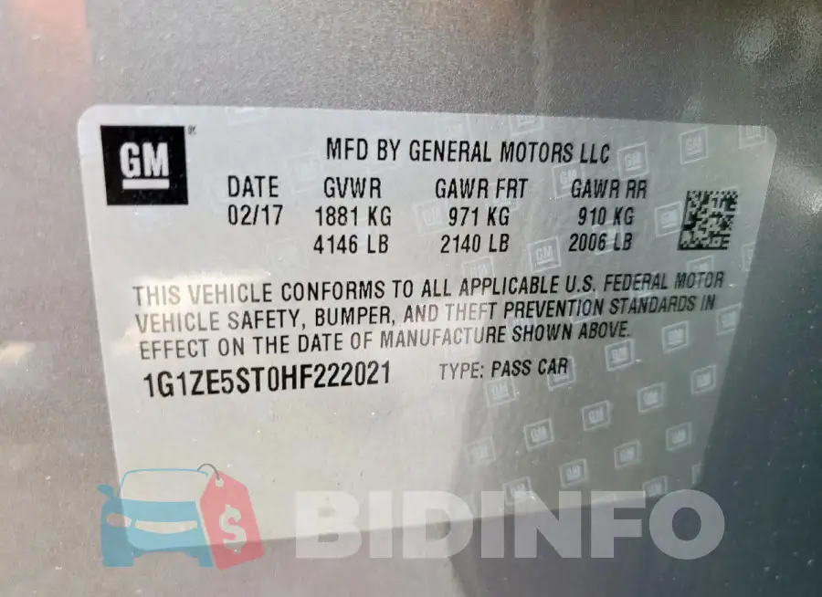 1G1ZE5ST0HF222021 Photo# 12