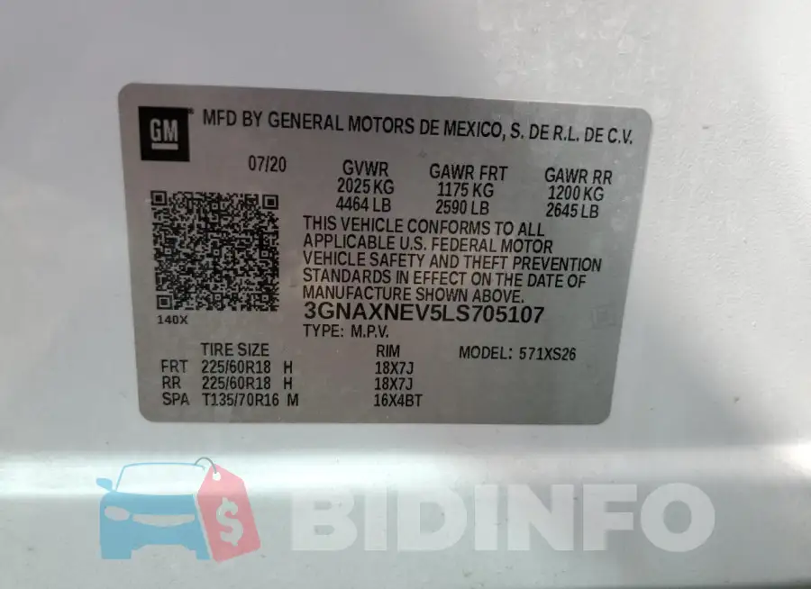 3GNAXNEV5LS705107 Photo# 12