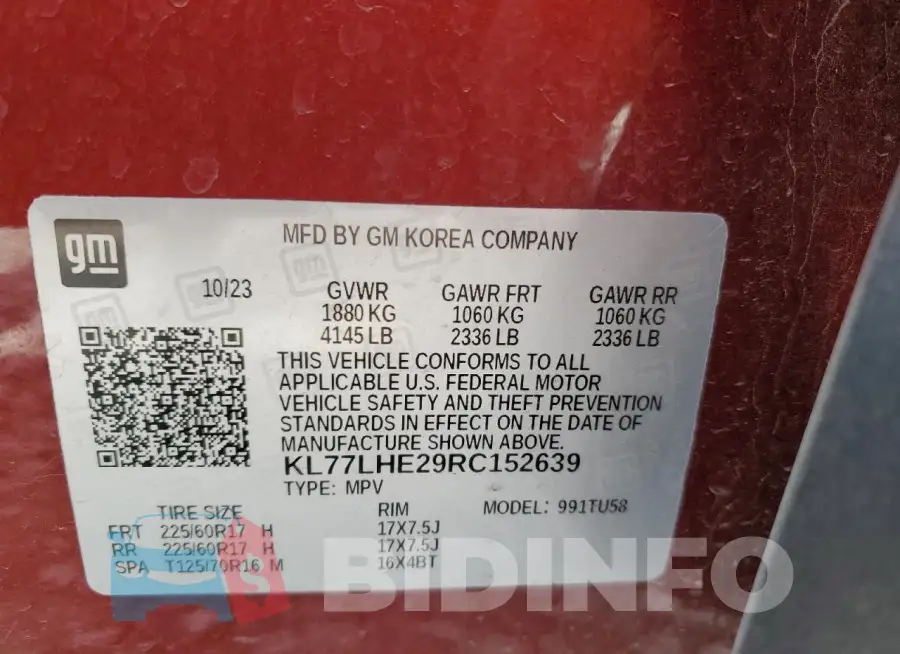 KL77LHE29RC152639 Photo# 12