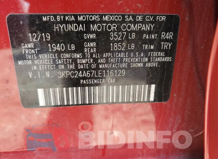 3KPC24A67LE116129 Photo# 12