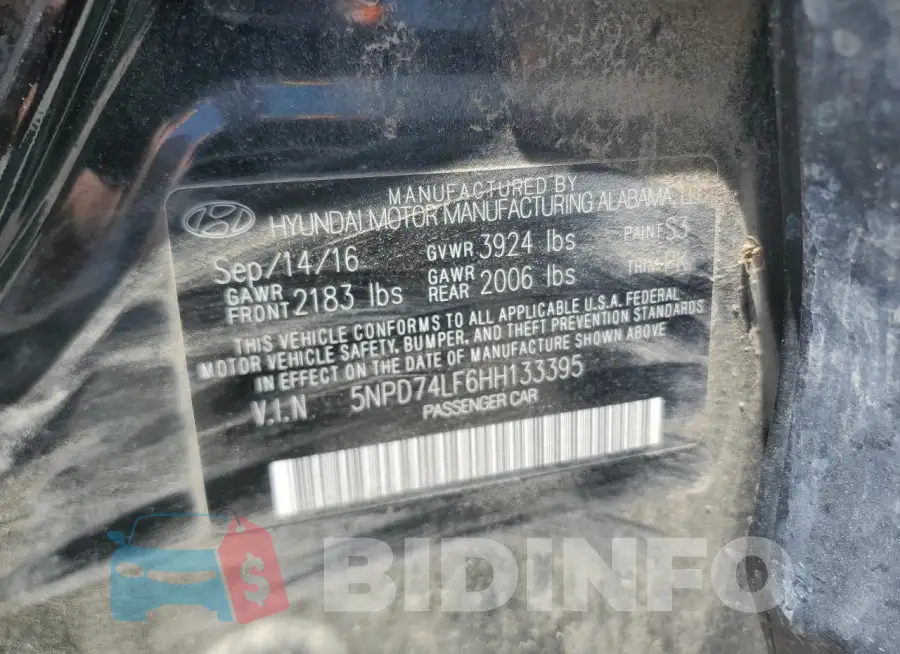 5NPD74LF6HH133395 Photo# 12