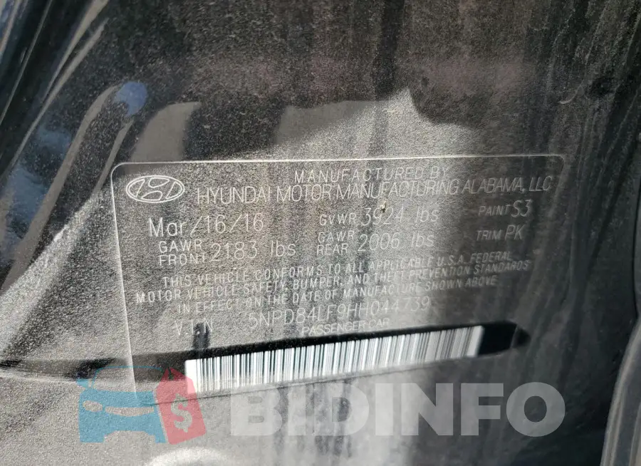 5NPD84LF9HH044739 Photo# 12