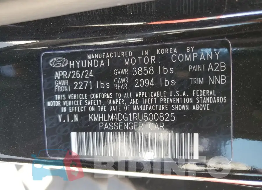 KMHLM4DG1RU800825 Photo# 12