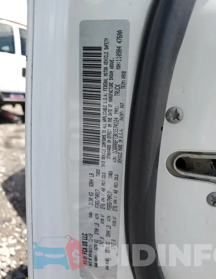 1C6RR6FT3KS574124 Photo# 12