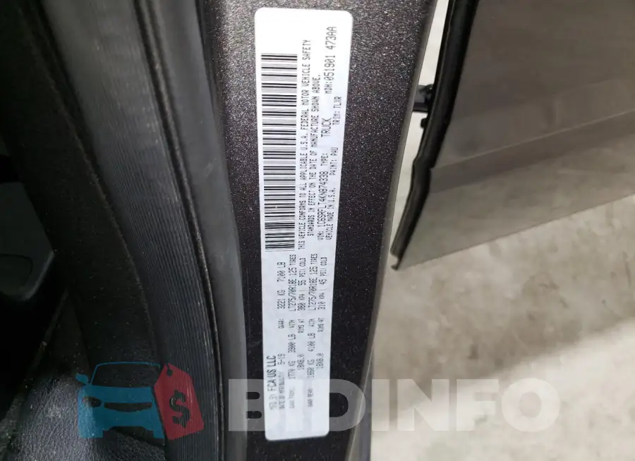 1C6SRFLT4KN874338 Photo# 12