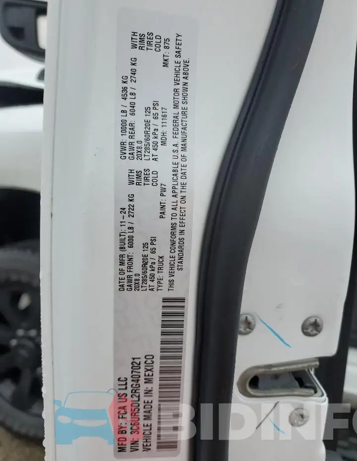 3C6UR5DL2RG407021 Photo# 12