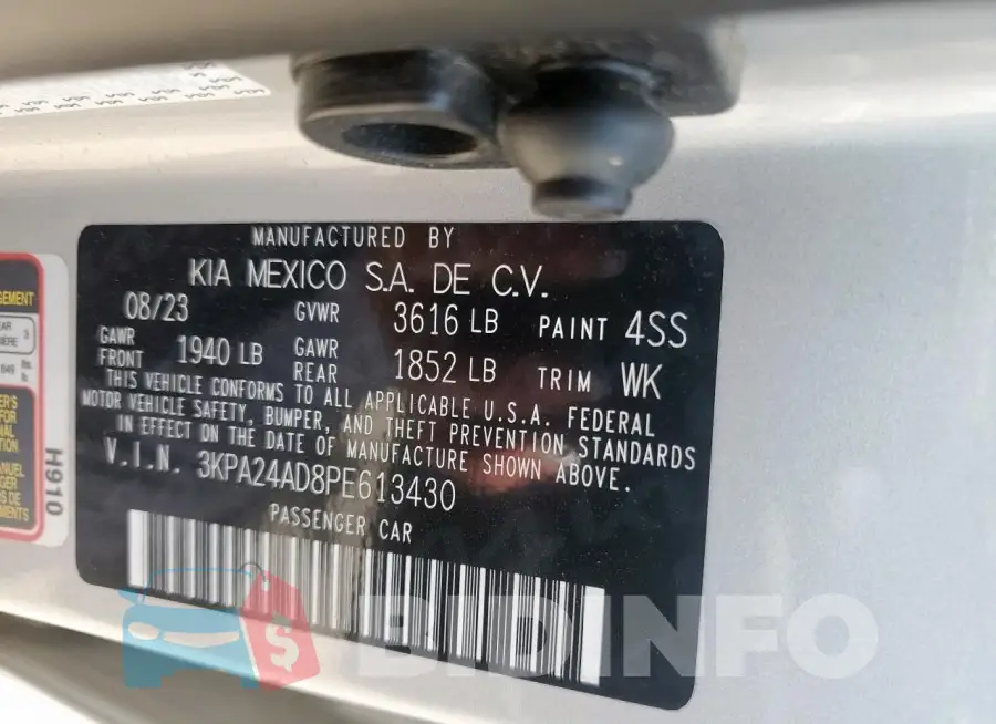 3KPA24AD8PE613430 Photo# 12