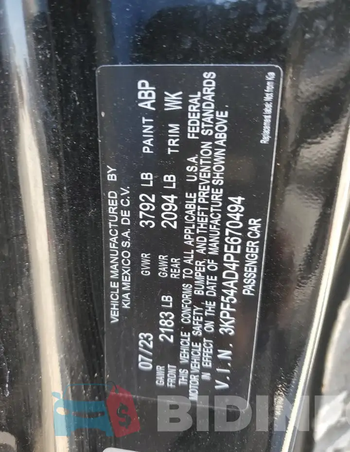 3KPF54AD4PE670494 Photo# 12