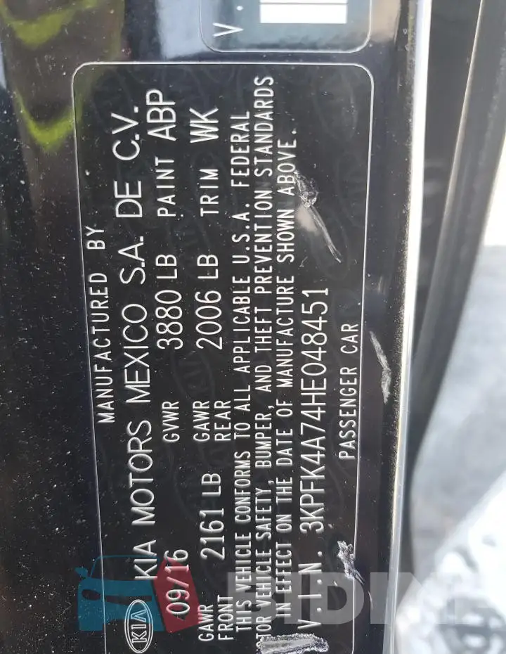 3KPFK4A74HE048451 Photo# 13
