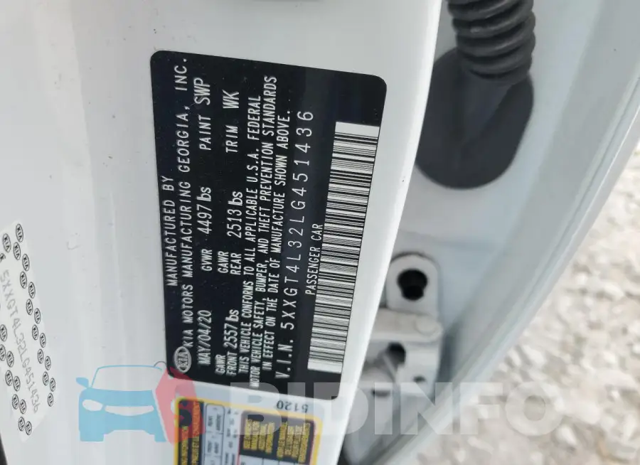 5XXGT4L32LG451436 Photo# 12