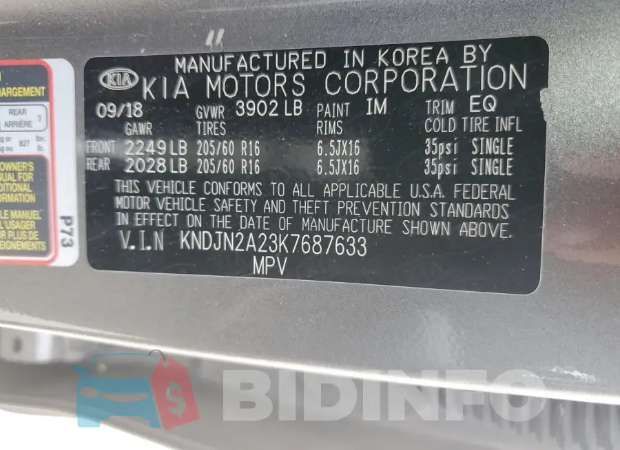 KNDJN2A23K7687633 Photo# 12