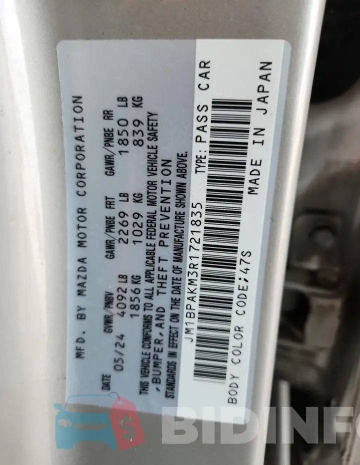 JM1BPAKM3R1721835 Photo# 13