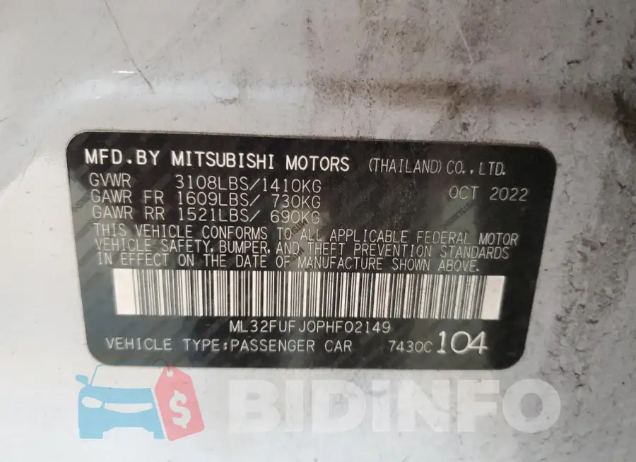 ML32FUFJ0PHF02149 Photo# 12