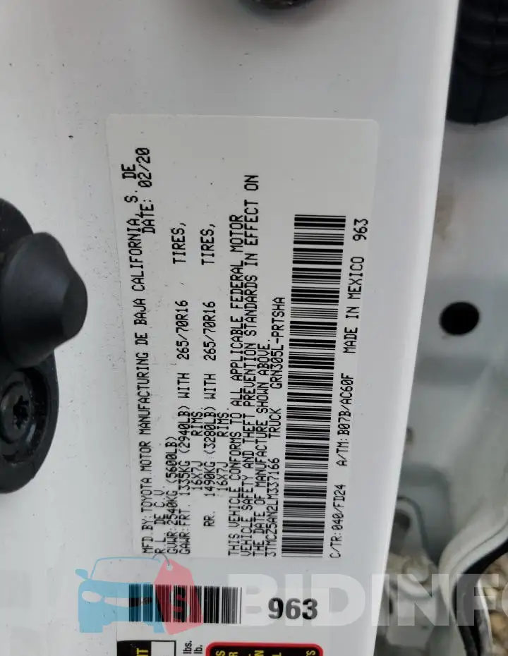 3TMCZ5AN2LM337166 Photo# 12