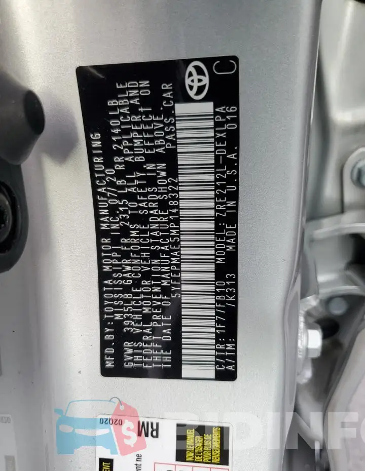 5YFEPMAE5MP148322 Photo# 12